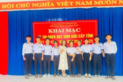 TRƯỜNG THPT TRẦN QUANG KHẢI THAM GIA KỲ THI HỌC SINH GIỎI CẤP TỈNH THPT NĂM HỌC 2024-2025