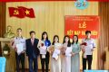 Kết nạp Đảng viên cho đoàn viên ưu tú là học sinh Trường THPT Trần Quang Khải
