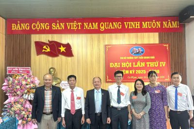 ĐẠI HỘI CHI BỘ TRƯỜNG THPT TRẦN QUANG KHẢI LẦN THỨ IV,  NHIỆM KỲ 2025 – 2030